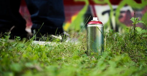 can you spray paint grass?